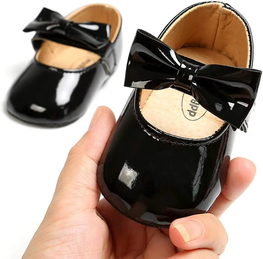 Baby Girl Moccasins Princess Sparkly Mary Jane Dresses Shoes Premium Lightweight Soft Sole Crib Shoes Toddler Shoes