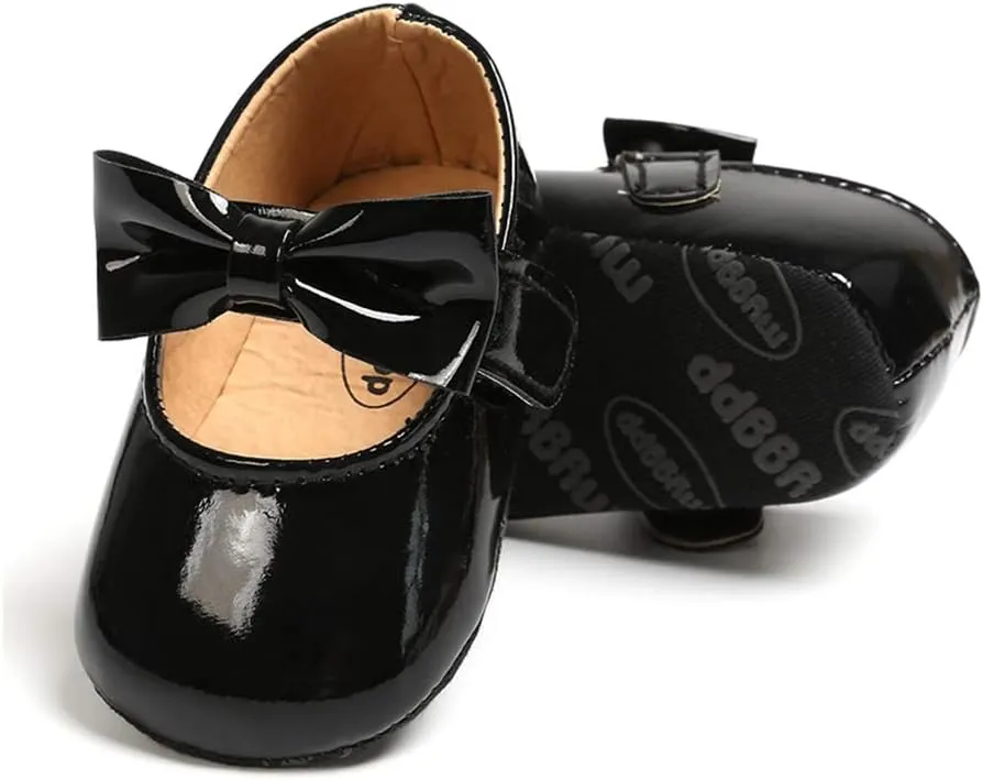Baby Girl Moccasins Princess Sparkly Mary Jane Dresses Shoes Premium Lightweight Soft Sole Crib Shoes Toddler Shoes