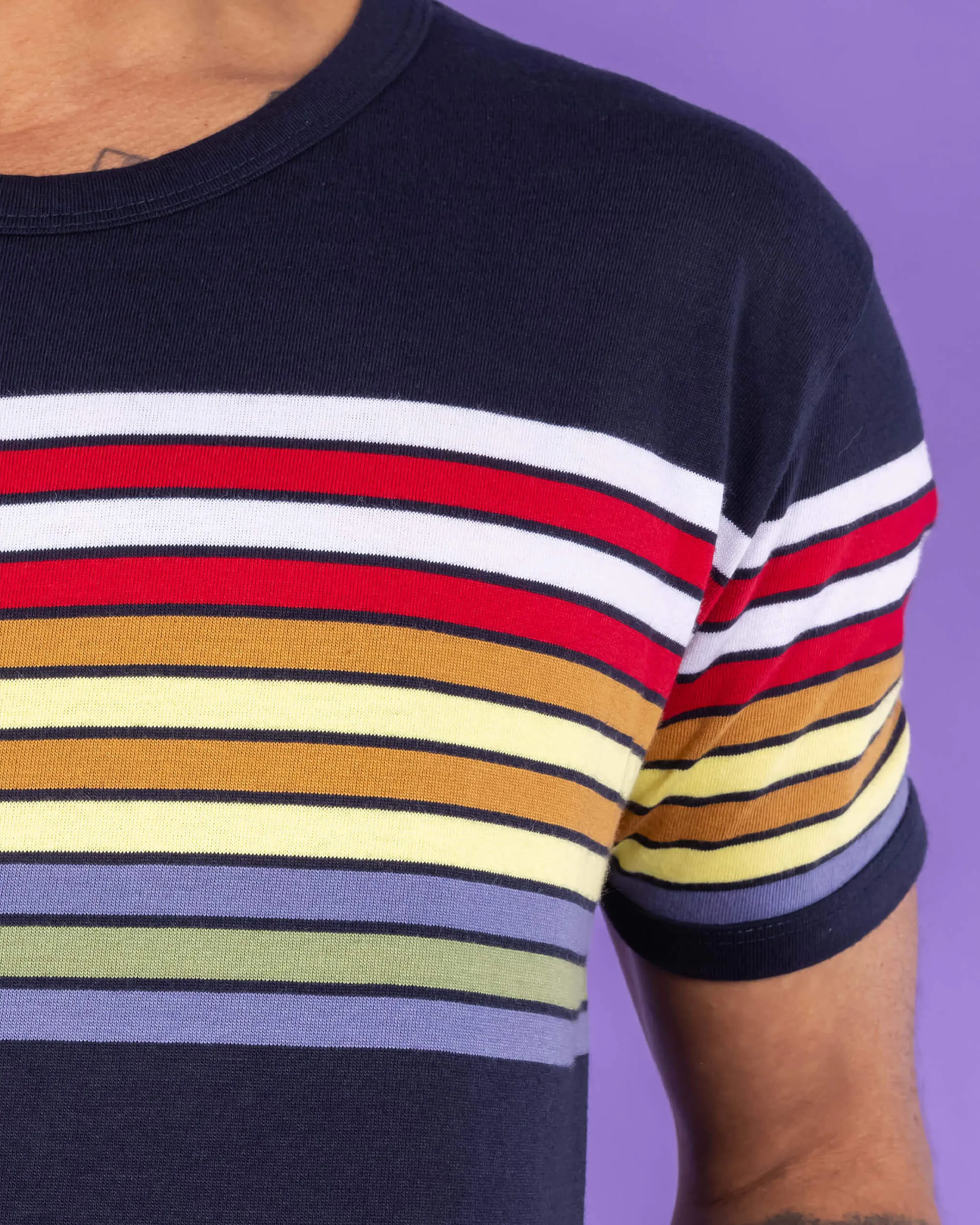Navy Stripe Tee