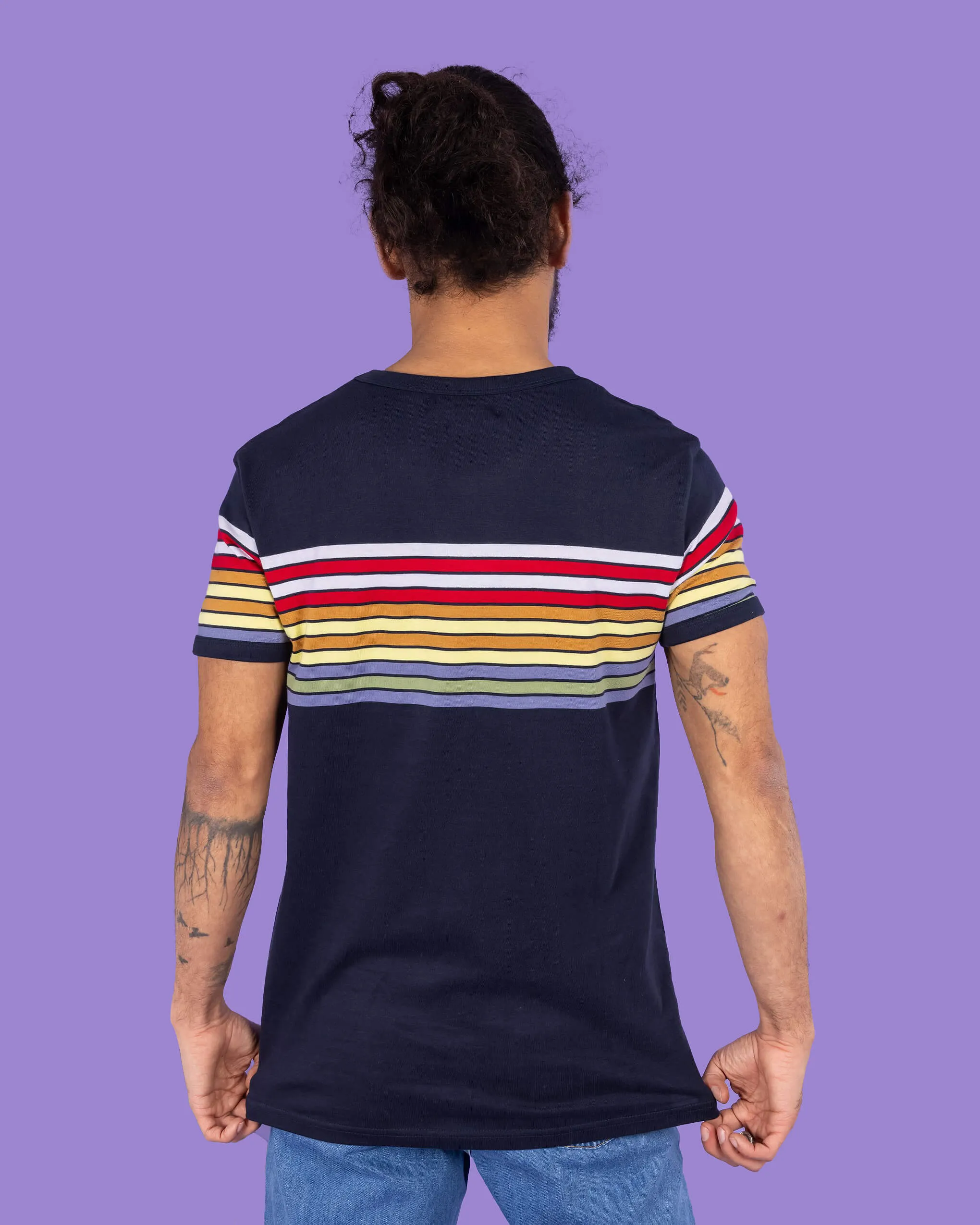 Navy Stripe Tee