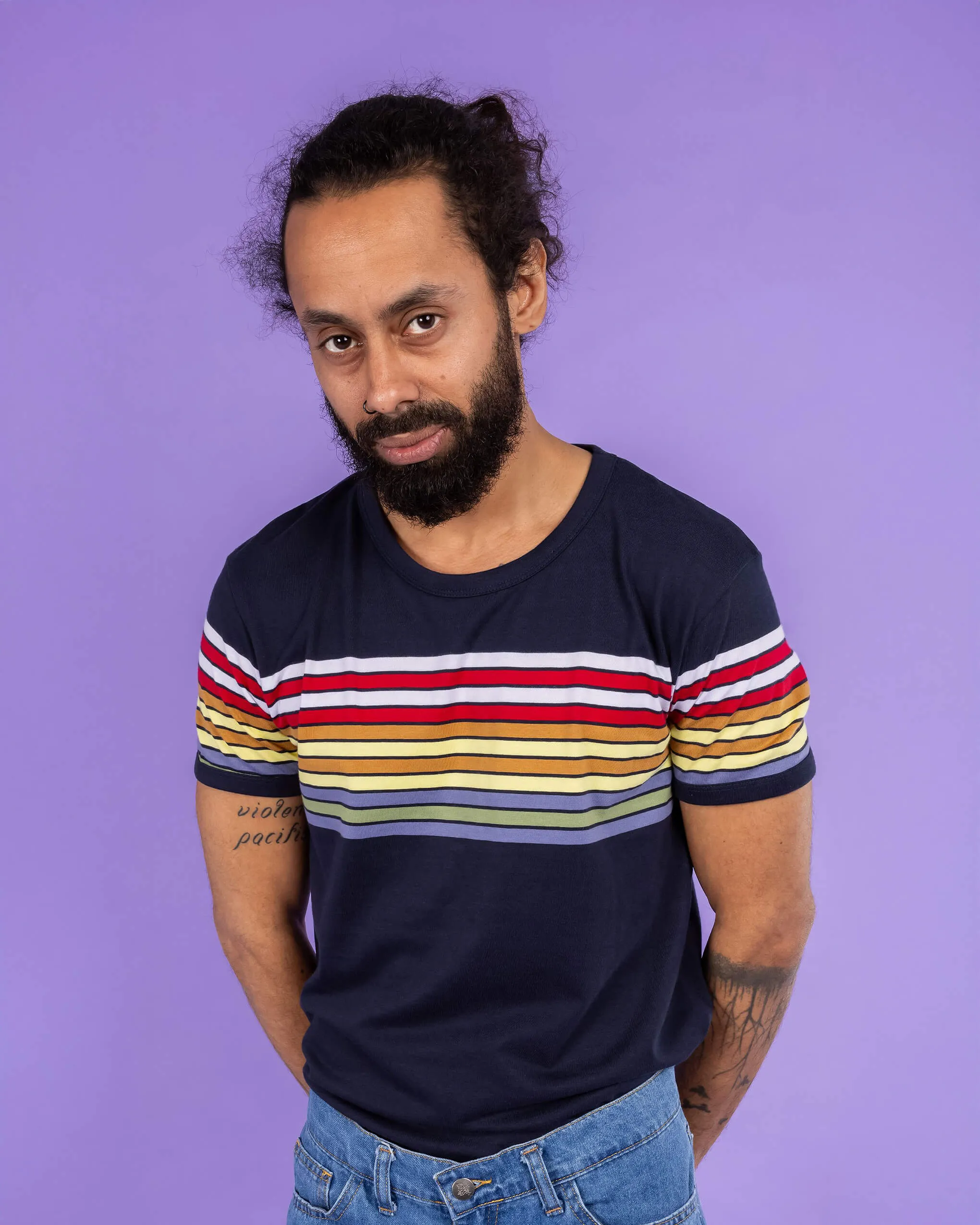 Navy Stripe Tee
