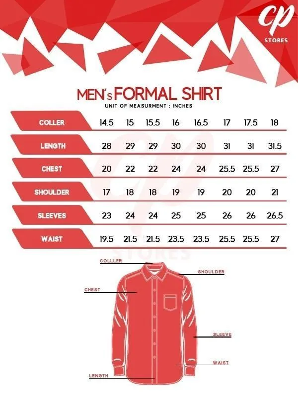 Peach Plain Formal Dress Shirt For Men ZH MFS77