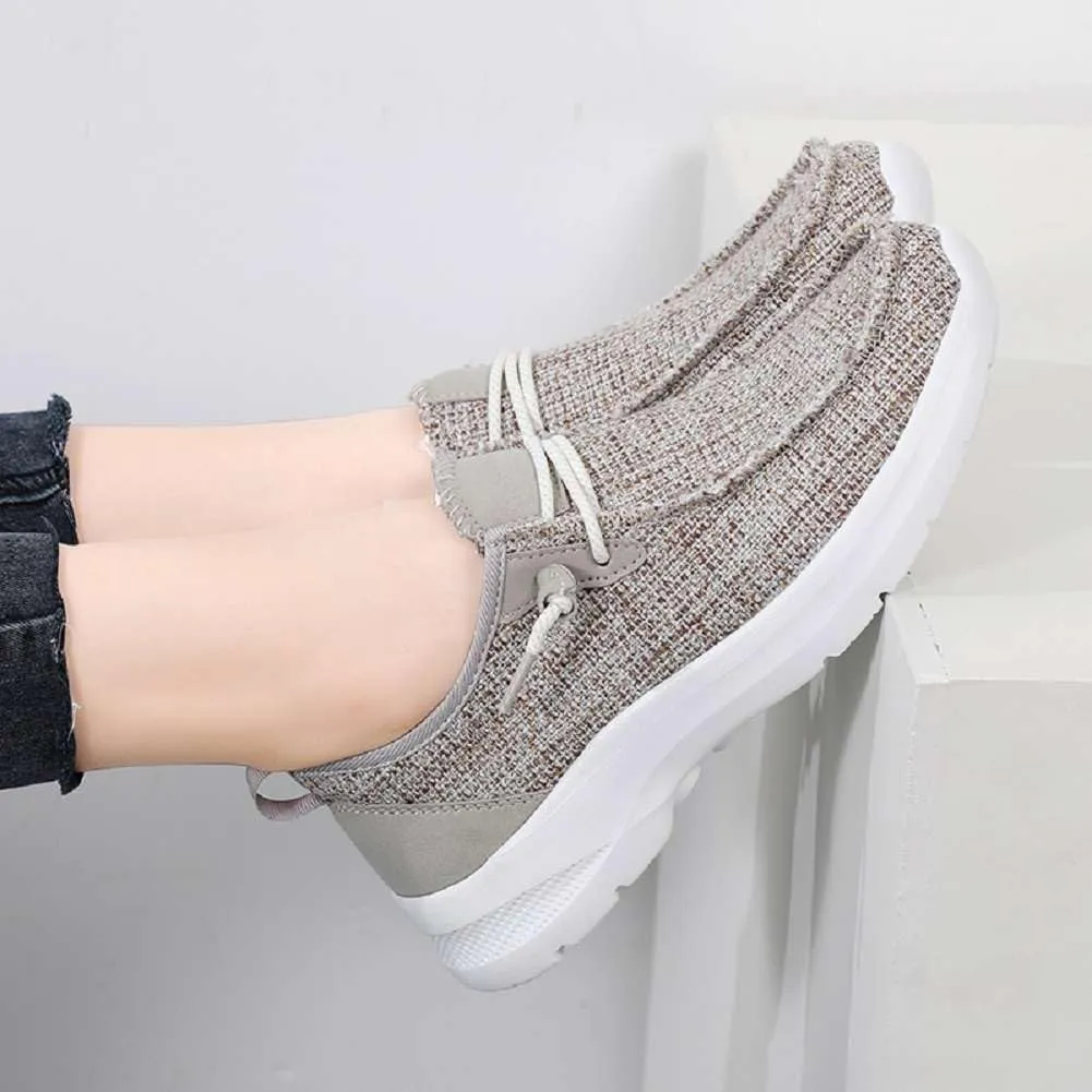 Women's Loafers Shoes Comfortable Round Toe Slip On Fashion Sneakers Breathable Lightweight Denim Walking Shoes Casual Driving Shoes for Women