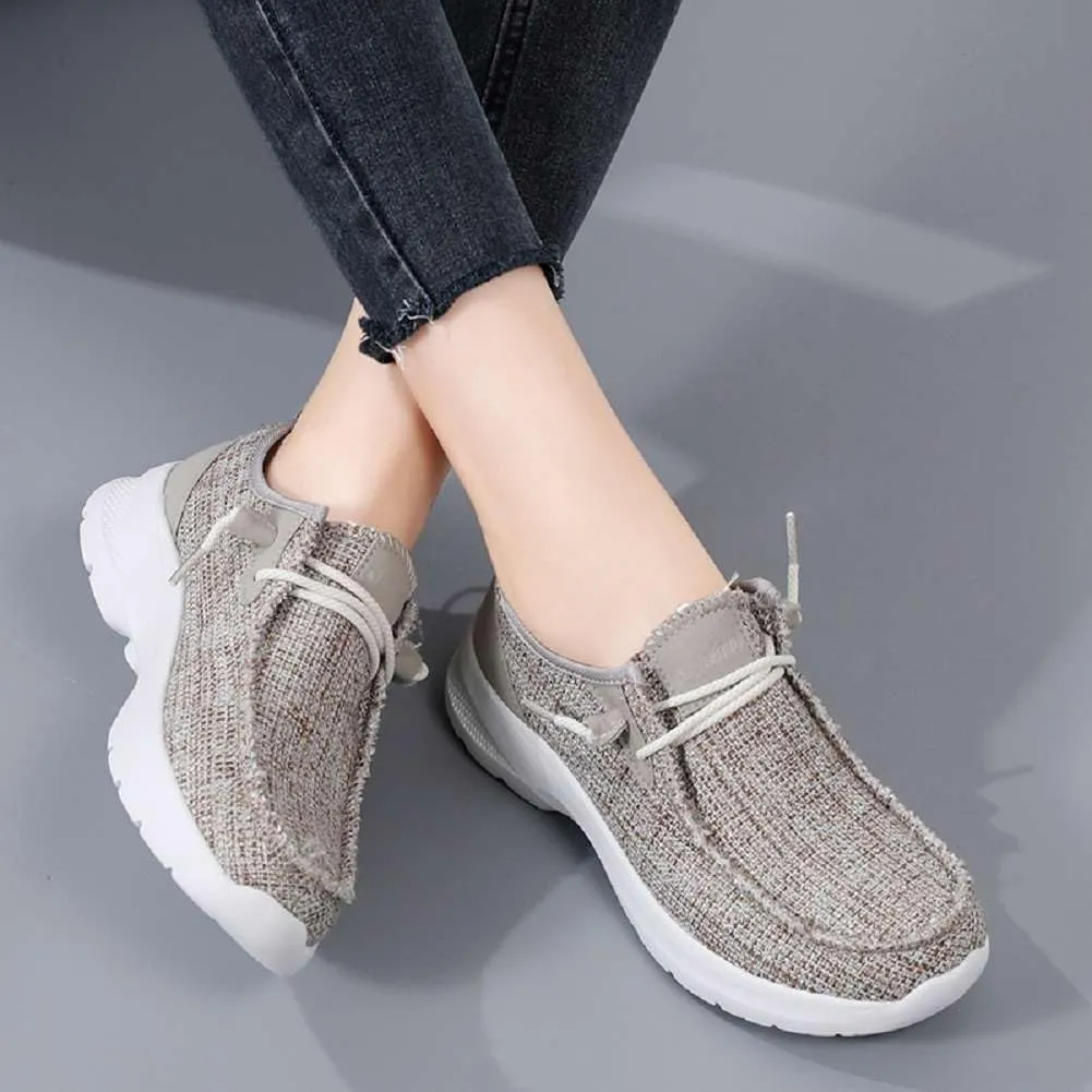 Women's Loafers Shoes Comfortable Round Toe Slip On Fashion Sneakers Breathable Lightweight Denim Walking Shoes Casual Driving Shoes for Women