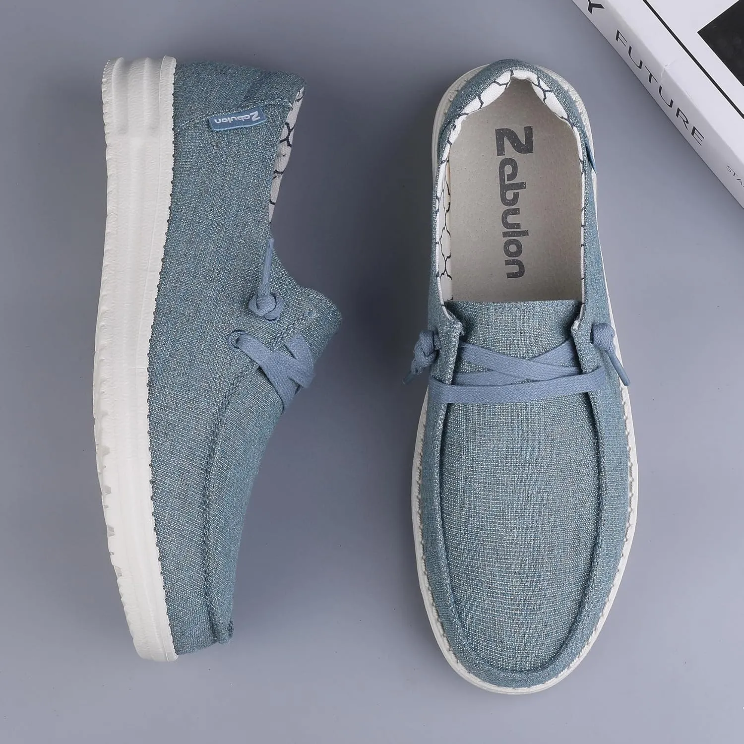 Women's Slip On Loafers Shoes Comfortable Casual Soft Sole Walking Shoes Light-Weight & Machine-Washable